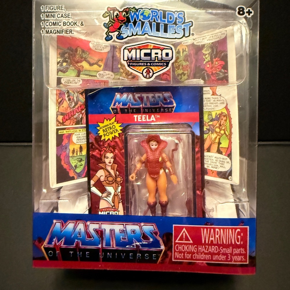 Super Impulse MOTU Teela Micro Figure Kids 1.25in Brown New Retro World Smallest